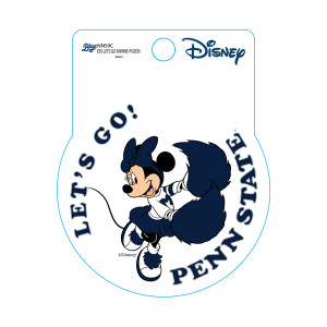 Disney sticker Let's Go! Penn State with Minnie Mouse cheering